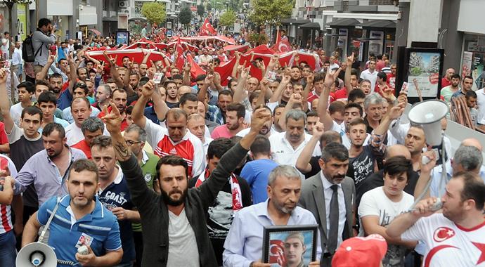 Samsun'da teröre tepki yürüyüşü