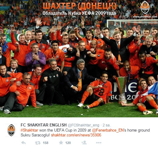 Shakhtar'dan Fenerbahçe'ye gönderme