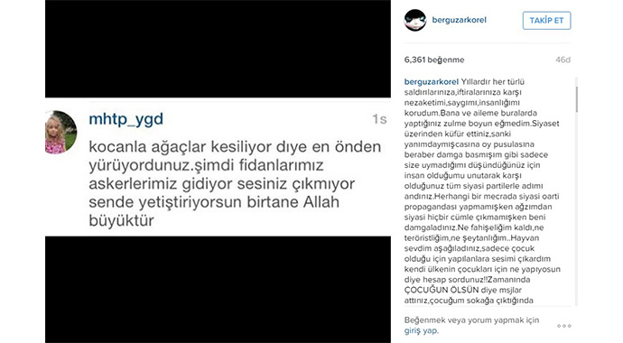 Bergüzar Koral o eleştiriye çıldırdı!