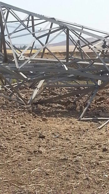 Şırnak'ta elektrik hattına saldırı