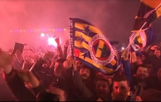 Fenerbahçe'ye muhteşem karşılama