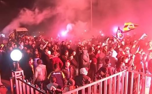 Fenerbahçe'ye muhteşem karşılama