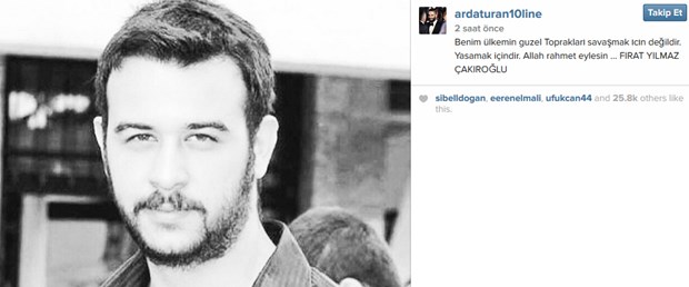 Arda Turan'dan Fırat Çakıroğlu mesajı