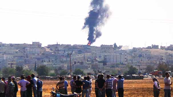 Kobani kutlamasında gerginlik