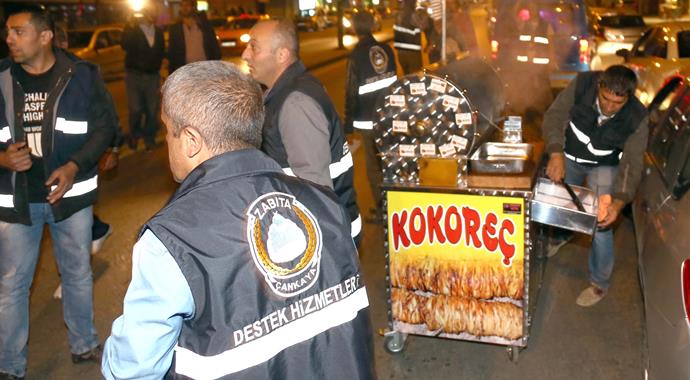 Ankara'da kokoreç operasyonu