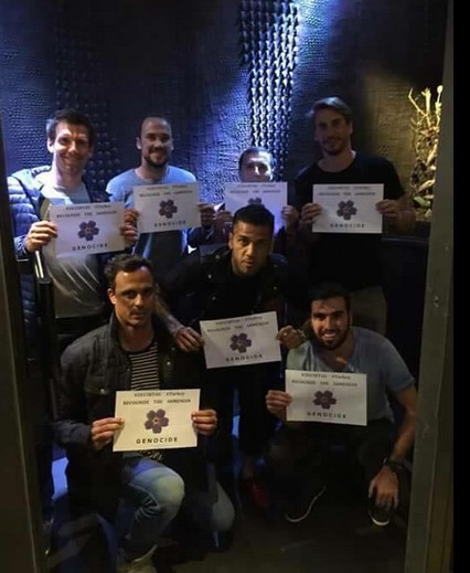 Barcelonalı Dani Alves'ten sözde soykırım mesajı