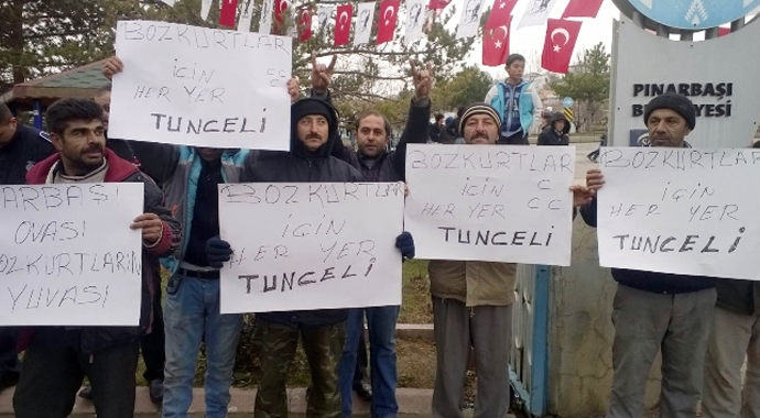 Kayserililerden Bahçeli'ye özel pankart