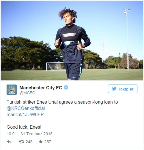 Enes Ünal resmen Genk'te