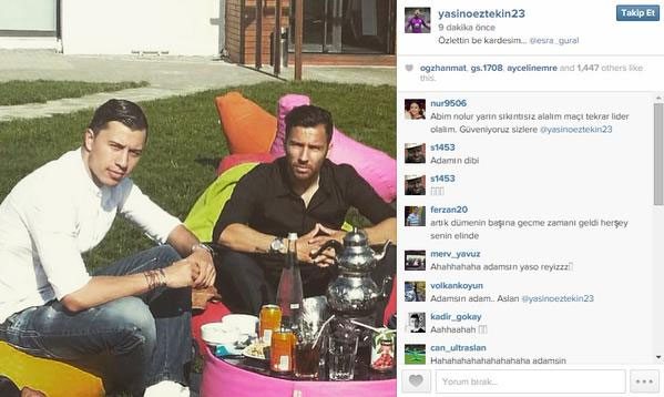 Galatasaraylı Yasin Öztekin'den olay paylaşım!