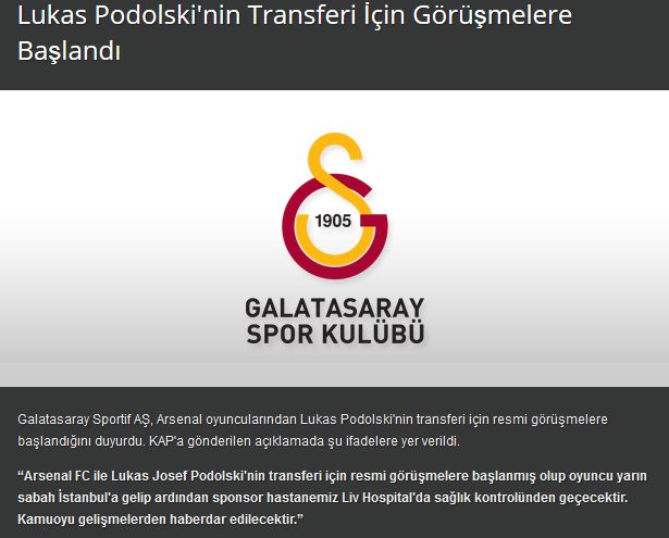 Podolski transferinde sıcak gelişme!
