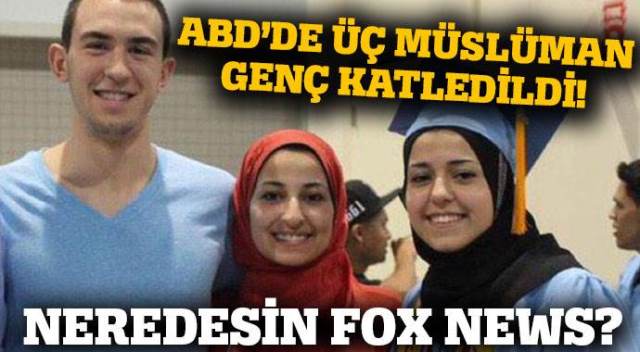 ABD'de katledilen üç Müslüman genç için anma töreni düzenlendi