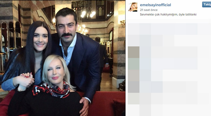 Emel Sayın, Bergüzar ve Kenan ile görüştü