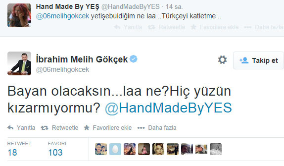 Melih Gökçek'den tweet şov