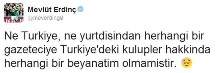Mevlüt Erdinç ağzından kaçırdı!