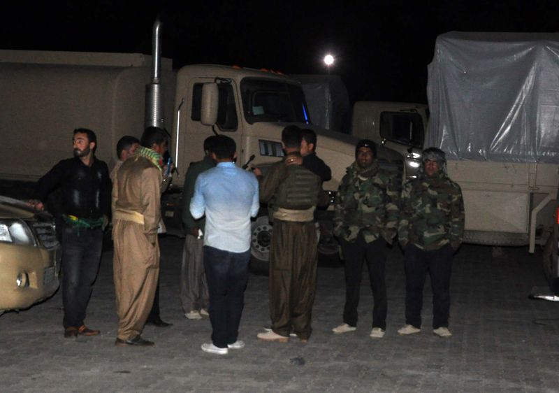 Peşmergeler mola verdi, kuru fasulye pilav yedi