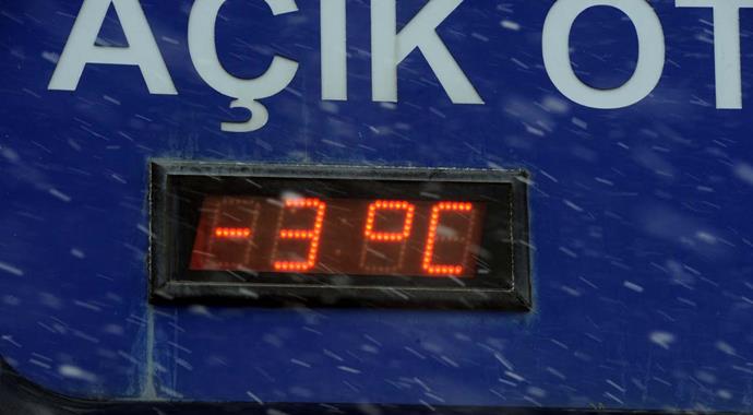 İstanbul'da hava sıcaklıkları eksiyi gördü