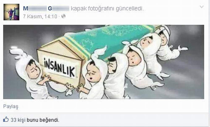 Cinayetten önce Facebook'tan bunu paylaşmış!