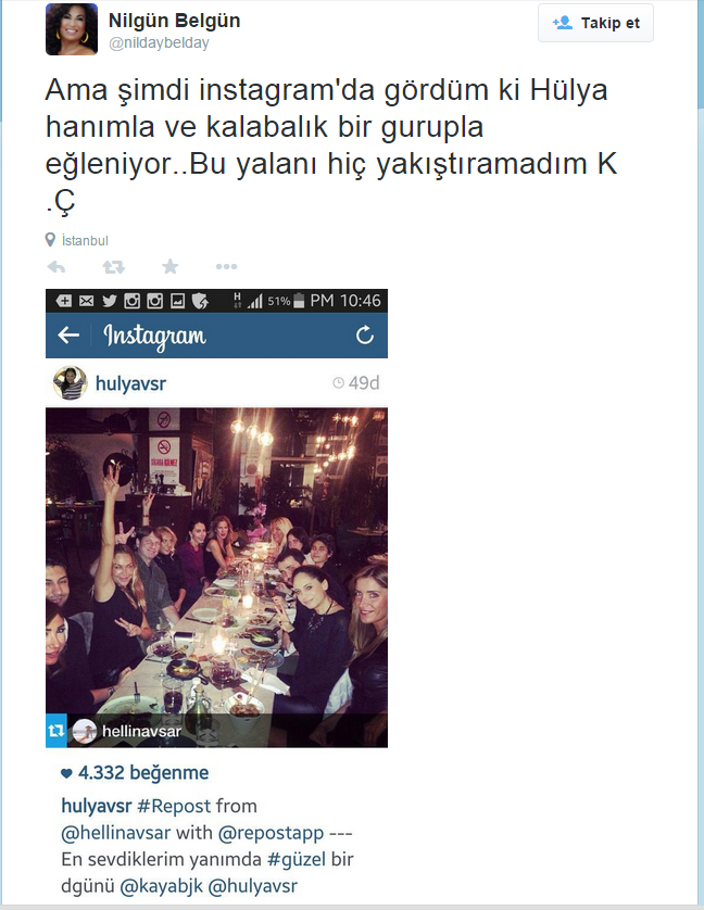 Nilgün Belgün Kaya Çilingiroğlu'na sitem etti