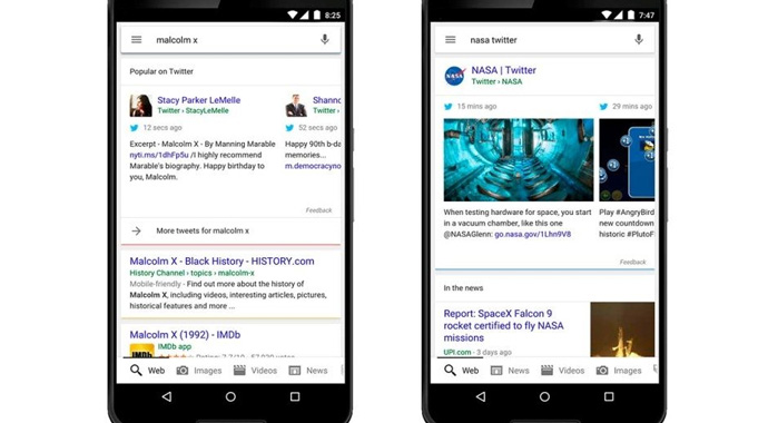 Tweetler Google aramalarına giriyor