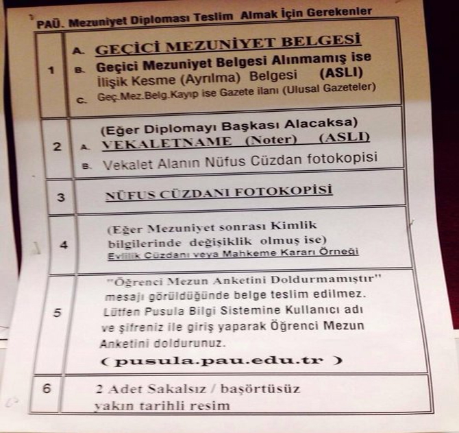 Pamukkale Üniversitesi'nden başörtü açıklaması