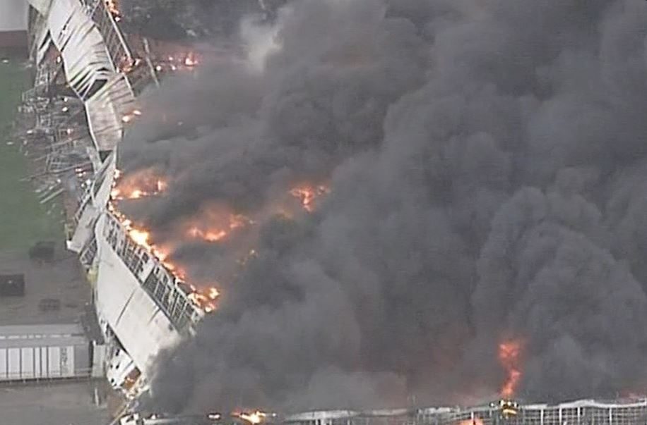 Elektrik santralinde dev yangın