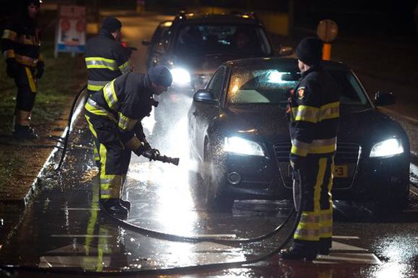 Bir şehri boşaltan yangın