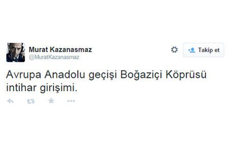 Boğaziçi Köprüsü'nde intihar girişimi