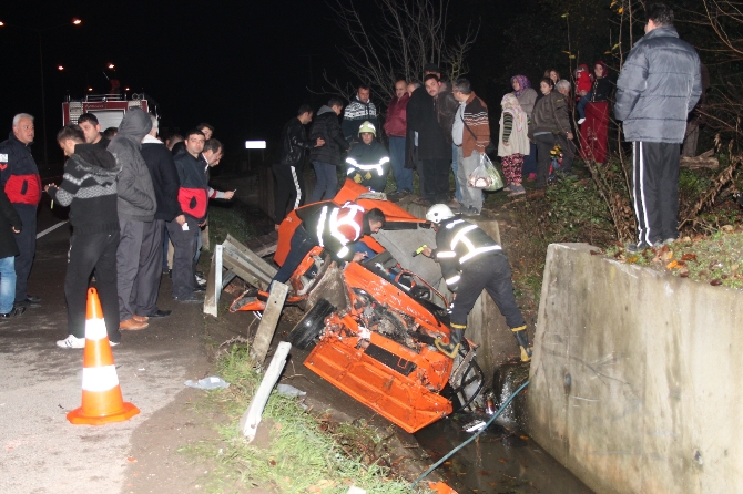 Ordu'daki feci kazada otomobil 2 kişiye mezar oldu