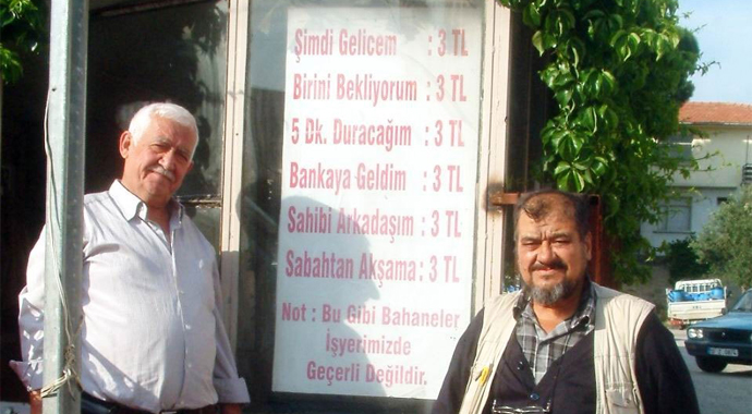 Otoparkçının tabelası güldürdü