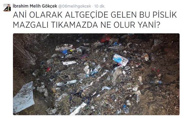 Gökçek 'Vicdan' dedi fotoğrafları paylaştı