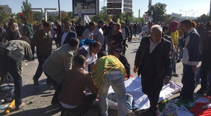 Ankara'da patlama! Çok sayıda ölü ve yaralı var