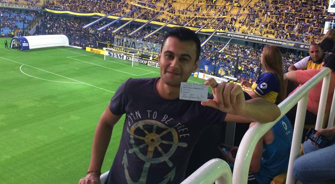 Passolig aldı, Arjantin'de maç izledi