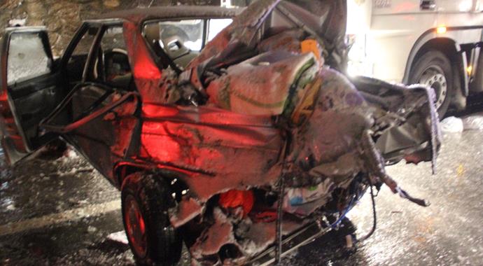 Sakarya'da zincirleme trafik kazası: 1 ölü, 3 yaralı