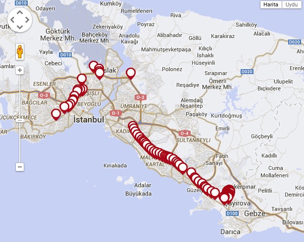 500T hattının güzergahı değişti