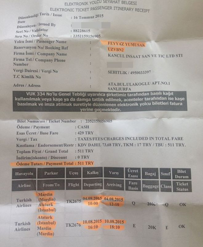 Şehit polisin uçak bileti aldığı ortaya çıktı!