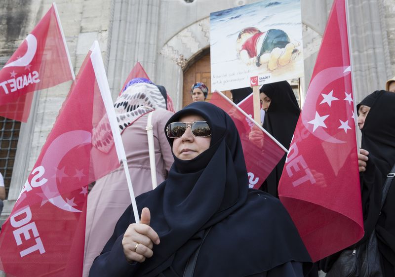 Saadet Partisi'nden Aylan Kurdi eylemi