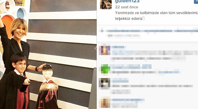 Gülben Ergen'in aile saadeti