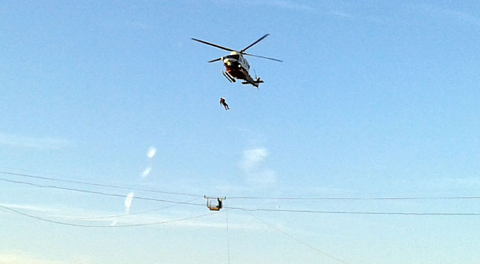 Şile'de teleferik kabusu! Halat koptu, 4 saat mahsur kaldırlar