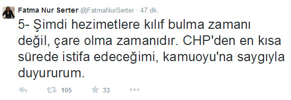 'Nur Serter istifa etti' haberi ortalığı karıştırdı