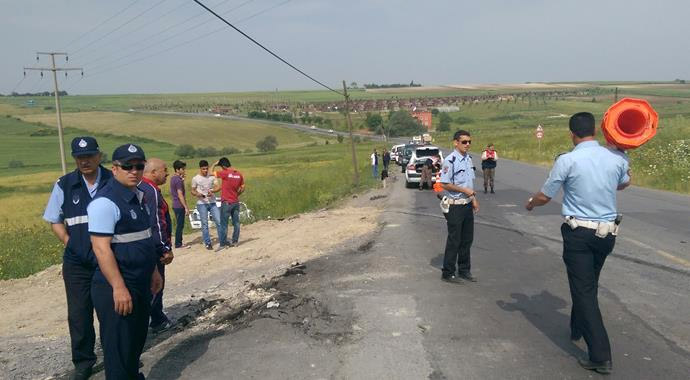 Göreve giden trafik polis, kazada şehit oldu