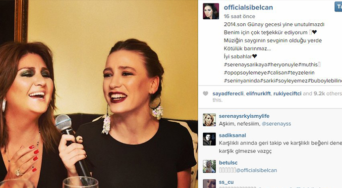 Serenay Sarıkaya Sibel Can'la düet yaptı