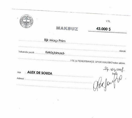 Aziz Yıldırım Alex'i makbuzlarla yalanladı!