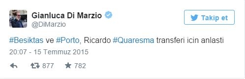 Quaresma Beşiktaş'ta