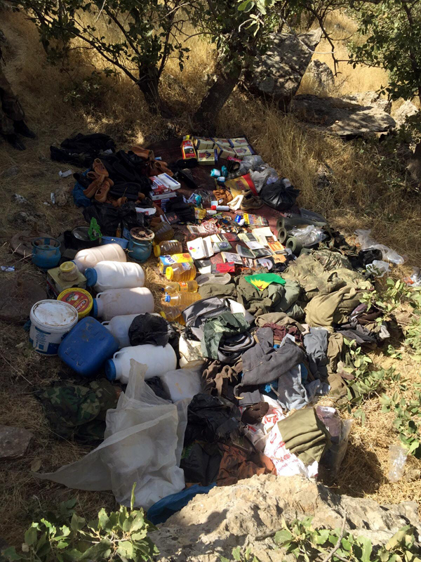 Nusaybin'de PKK'ya ait 4 sığınak bulundu