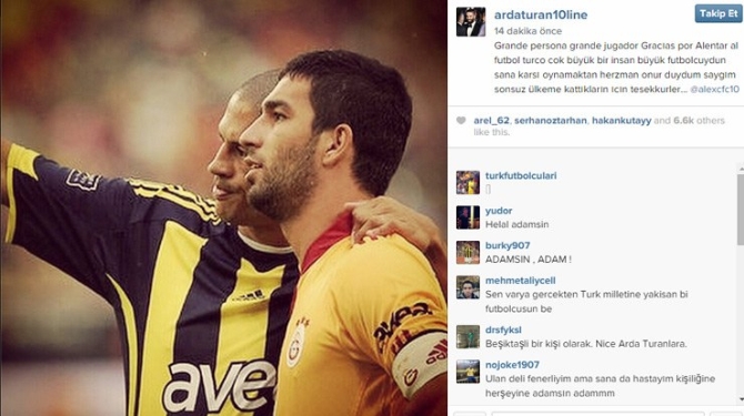 Arda Turan, Alex'i unutmadı