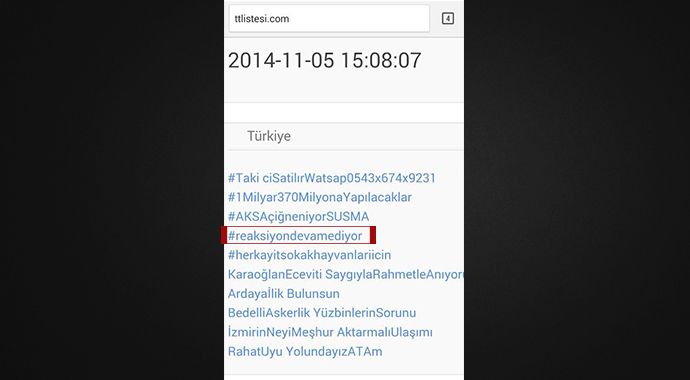 'Reaksiyon bitiyor' iddiasına twitter'dan yanıt