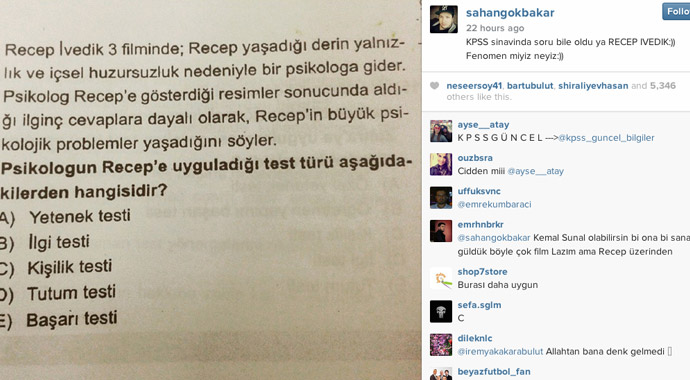 Recep İvedik KPSS sorusu oldu! Sosyal medya sallandı