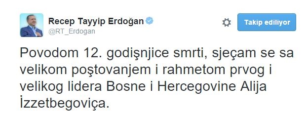 Cumhurbaşkanı Erdoğan, Bilge Kral'ı fotoğrafla andı