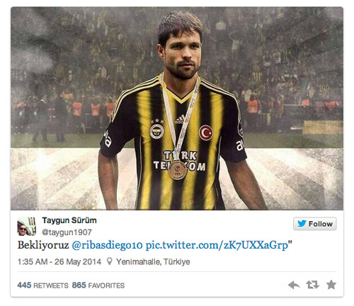 Diego Ribas 'Fenerbahçe' formasını giydi!