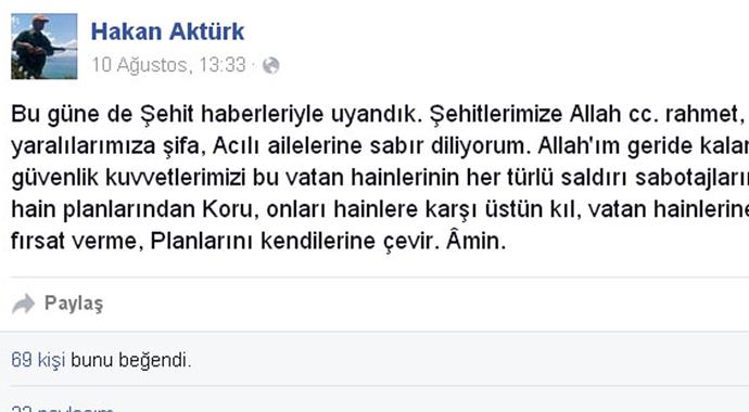 Şehidin kızından ağır sözler